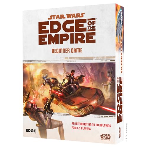 Star Wars - Edge of The Empire: Beginner Game - Embark on Galactic Adventures in a Complete Learn-As-You-Go Experience! Sci-Fi RPG, Ages 10+, 3-5 Players, 1 Hour Playtime, Made by EDGE Studio