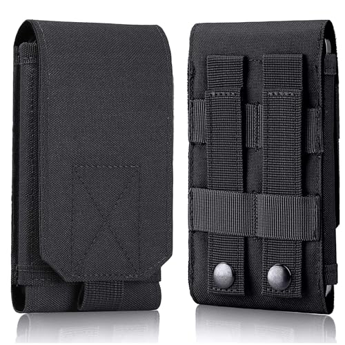 DOUNTO Tactical Phone Holster Large Belt Phone Pouch Molle Carrying Cover Case for Less 6.5' Phone
