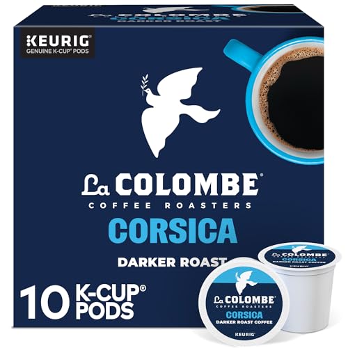 La Colombe Coffee Roasters Corsica Dark Roast Coffee, Single Serve Keurig K-Cup Pods, 10 Count Box