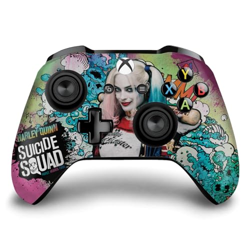 Head Case Designs Officially Licensed Suicide Squad 2016 Harley Quinn Poster Graphics Vinyl Sticker Gaming Skin Decal Cover Compatible with Xbox One S/X Controller