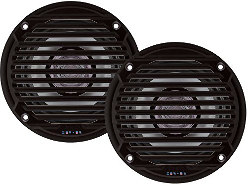 Jensen MS5006BR Black 5.25' Dual Cone Waterproof Speakers