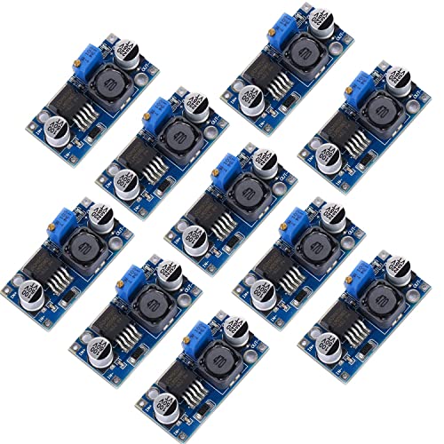 Yizhet 5 Pack LM2596S Buck Converter DC to DC Converter High Efficiency Voltage Regulator 3.0-40V to 1.5-35V Buck Converter Adjustable Power Supply Module