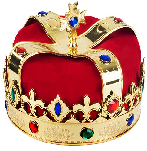 Royal Jeweled King's Crown - Costume Accessory
