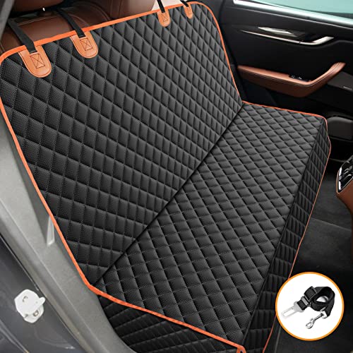MIXJOY Dog Seat Cover for Back Seat Waterproof Dog Seat Covers for Cars, Car Seat Protector for Dogs, Nonslip Back Seat Cover for Trucks & SUV