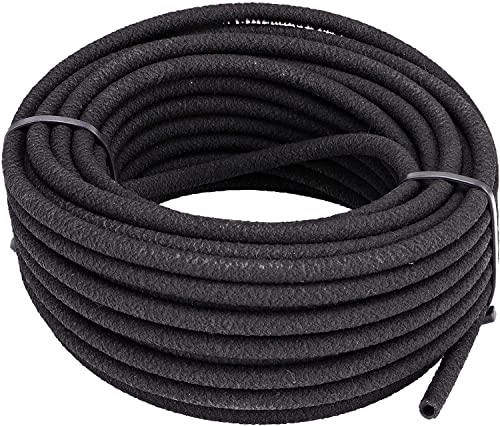 Raindrip 015005T 1/4-Inch by 50-Foot Soaker Hose Tubing for Drip Irrigation, Use in Vegetable Garden, Planters, and Borders, 50-Foot, Black