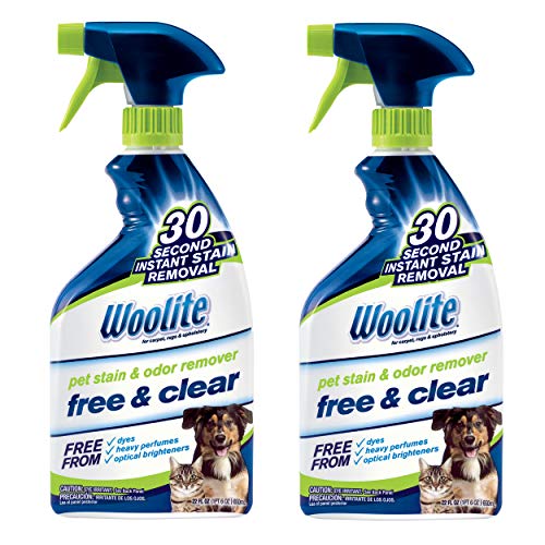 Bissell Woolite Free & Clear, Pet Stain & Odor Remover, 22oz (Pack of 2), 2719, Red