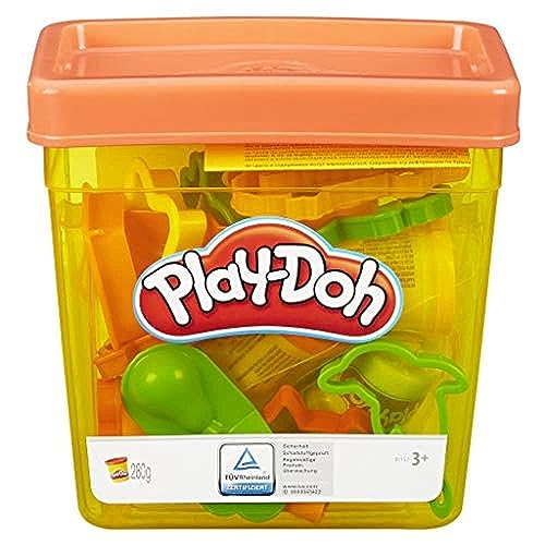 Play-Doh Fun Tub Playset, Starter Set for Kids with Storage, 18 Tools, 5 Non-Toxic Colors, Preschool Toys, Ages 3+ (Amazon Exclusive)