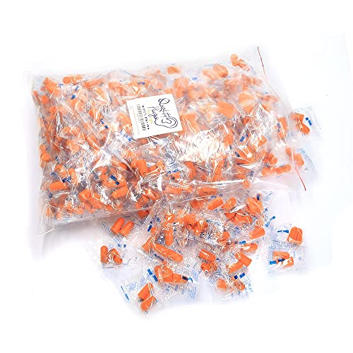 Quality Foam Earplugs 200 Pair - 32dB Noise Cancelling Soft High Decibel Ear Plugs for Noise Reduction Ear Protection Concerts Loud Music Shooting Guns Work Construction Safety Hearing Protection