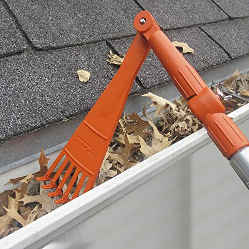 EZ Smart Mini Rake, Great for Removing Leaves and Branches from Roofs, gutters and Other Out-of-Reach Areas Where Debris accumulates.