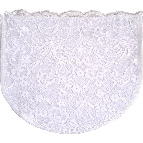 Chemisettes by Anne Modesty Panel Cleavage Cover Lace on Soft Poly White Size D