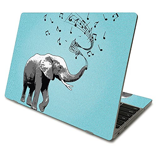 MightySkins Skin Compatible with Samsung Chromebook 4 (2021) 11.6' - Musical Elephant | Protective, Durable, and Unique Vinyl Decal wrap Cover | Easy to Apply and Change Styles | Made in The USA