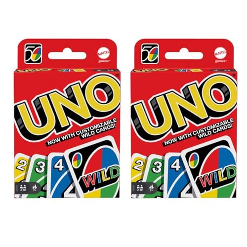 Mattel 4347154784 Uno Card Game 2 Pack, Red