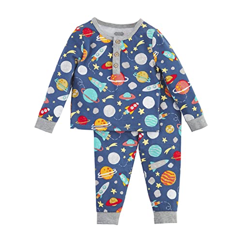 Mud Pie Unisex Baby Kids Pajamas, Space