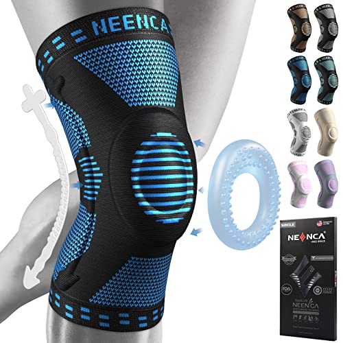 NEENCA Professional Knee Brace for Pain Relief, Medical Knee Support with Patella Pad & Side Stabilizers, Compression Knee Sleeve for Meniscus Tear, ACL, Joint Pain, Runner, Workout - FSA/HSA APPROVED