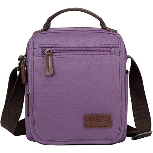 mygreen Unisex Casual Retro Small Messenger Bag Shoulder Crossbody Bags Purse Purple