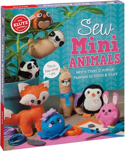 Sew Mini Animals (Klutz Craft Kit) 8' Length x 1.5' Width x 9' Height