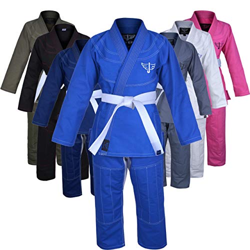 Jayefo Men-Women BJJ GI MGDON (Royal Blue/White, A1)