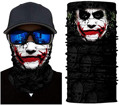 JOEYOUNG 3D Face Sun Mask, Neck Gaiter, Headwear, Magic Scarf, Balaclava, Bandana, Face Mask, Hunting, Running, Motorcycle