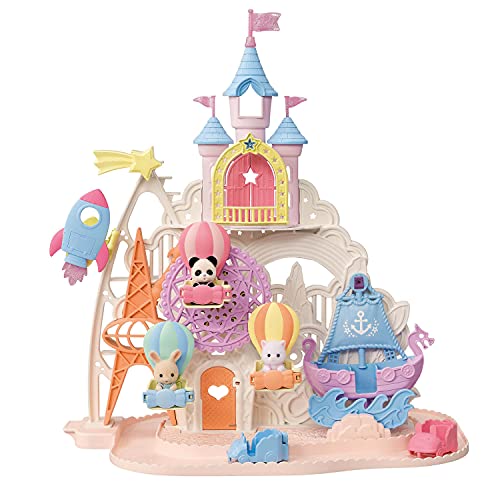 Calico Critters Baby Amusement Park - Dollhouse Playset with 3 Figures Included