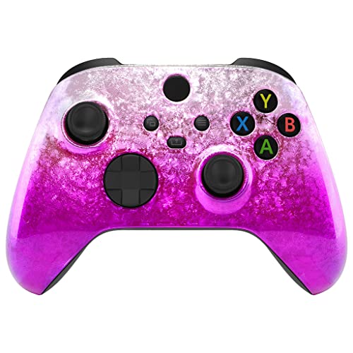 Custom Controllerzz Wireless Controller for Microsoft Xbox Series X/S & Xbox One - Custom Soft Touch Feel - Custom Xbox Series X/S Controller (X/S Icy Pink)