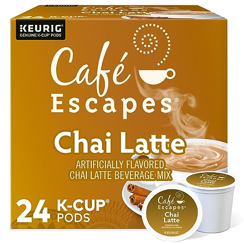 Café Escapes Chai Latte Keurig Single-Serve K-Cup Pods, 24 Count