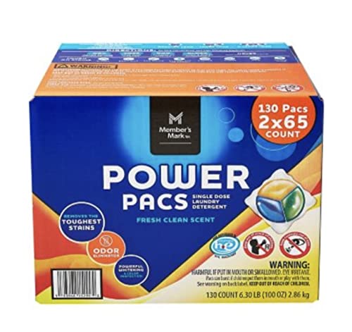 Ultimate Clean Laundry Detergent Power Pacs (130 loads)
