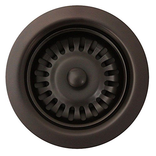 Whitehaus RNW35L-ORB 3-1/2-Inch Basket Strainer for Deep Fireclay Applications, Oil Rubbed Bronze