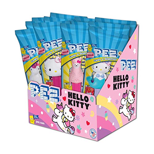 PEZ Hello Kitty, 0.58-Ounce Assorted Candy Dispensers (Pack of 12)