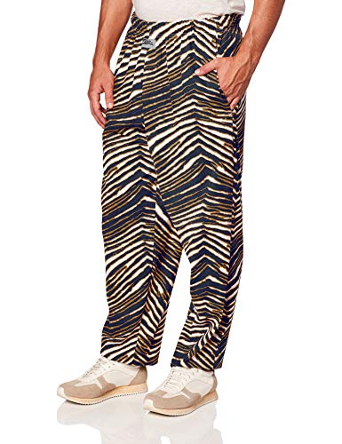 Zubaz Men's Standard Classic Zebra Printed Athletic Lounge Pants, Multi, X-Small