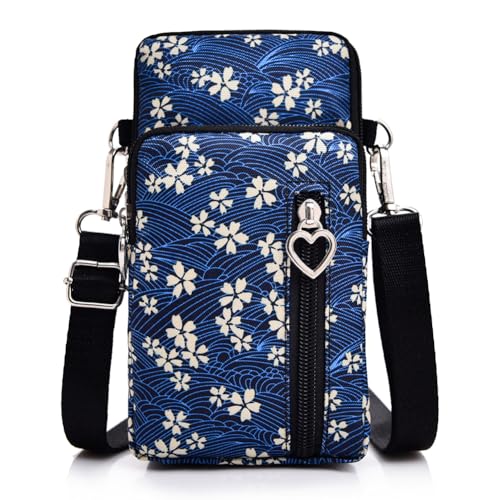 JANKS Small Crossbody Bags for Women Mini Cell Phone Purses with Crossbody Strap Phone Wallet Shoulder Bag Nylon Arm Bag