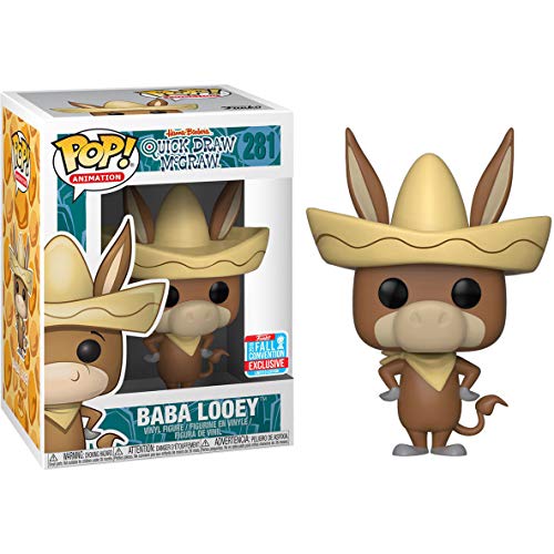 Funko Baba Looey (2018 Fall Con Exclusive): The Quick Draw McGraw Show x POP! Animation Vinyl Figure & 1 PET Plastic Graphical Protector Bundle [#281 / 20058 - B]
