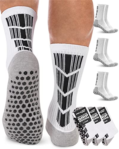 FieldPro 3 & 5 Pairs Adult & Youth Soccer Grip Socks - 5 Colors Mens Grip Socks Soccer | Soccer Grip Socks Men | Soccer Socks