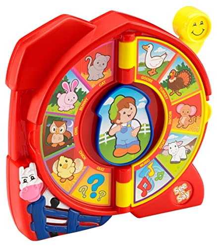 Fisher-Price Little People Toddler Learning Toy, See ‘n Say The Farmer Says, Game with Music Sounds & Phrases Ages 18+ Months (Amazon Exclusive)
