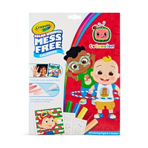 Crayola Color Wonder Cocomelon Coloring Pages & Markers, Mess Free Coloring, Gift for Kids, Age 3, 4, 5, 6