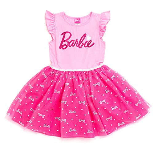 Barbie Big Girls Tulle Dress Pink 14-16