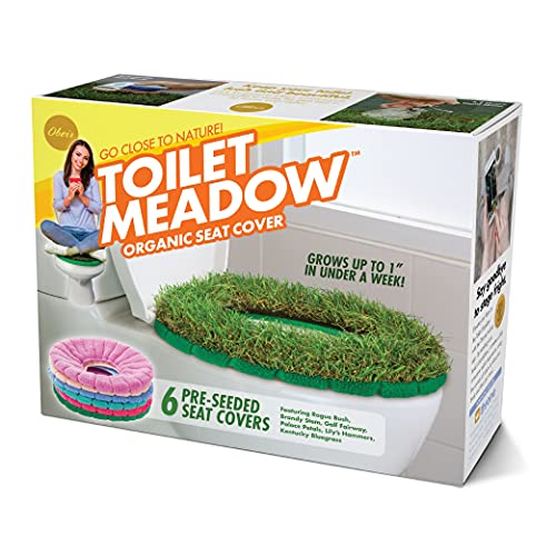 Prank-O Toilet Meadow Gag Gift Empty Box, Father's Day Gift Box, Wrap Your Real Present in a Convincing and Funny Fake Gift Box, Practical Joke for Birthday Presents, Holidays, Parties