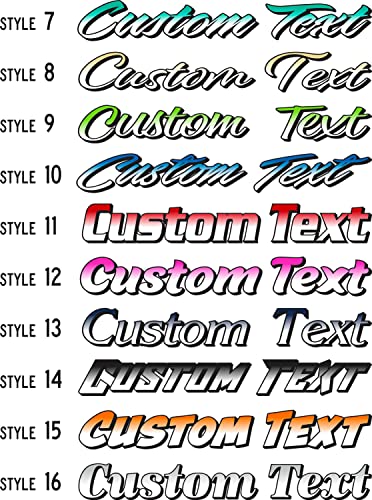 Custom Text Decal/Custom Vinyl Graphic/Premium Vinyl Lettering/Car, Truck, Van, Boat, Window, Wall Sticker CTDP