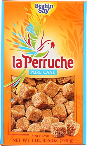 La Perruche Pure Cane Brown Sugar Cubes (750g/1.65lb box) | Ideal Sugar Cubes for Coffee | Pack of 1