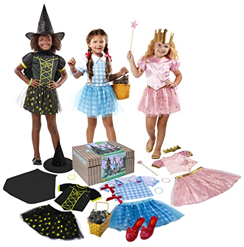 Rubie's Girl's Wizard of Oz Trunk Set (Dorothy, Glinda the Good Witch, Wicked Witch of the West), Small