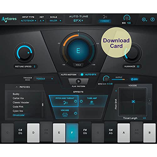 Antares Auto-Tune EFX+ Pitch Correction, Doubling, Vocoding, Tube-style Saturation, More Plug-in (Download Card)