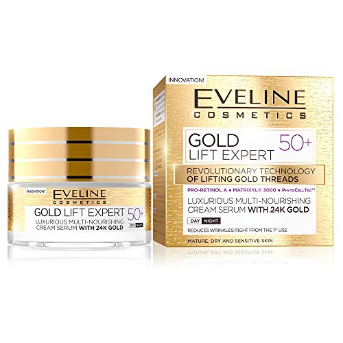 Eveline Cosmetics Gold 24karat Gold Lift Expert Strong Anti-Wrinkle Firming Cream Day & Night 50 + 50ml