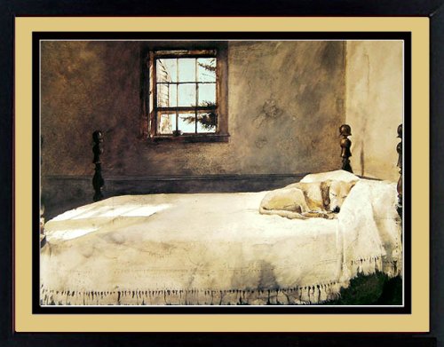 Master Bedroom by Andrew Wyeth Dog Sleeping
