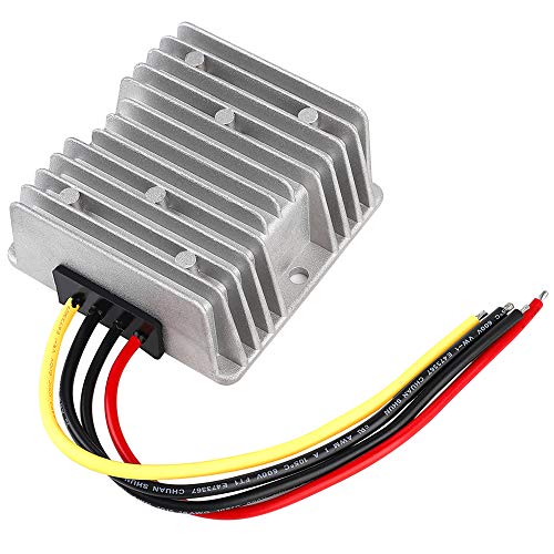 HOMELYLIFE Voltage Converter DC8V-40V to 13.8V 10A Automatic Buck Boost Step Down Up Reducer Waterproof Module Transformer for Golf Cart Club Car