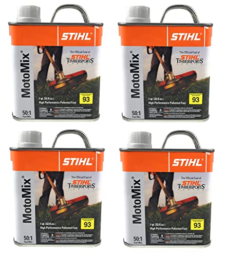 Stihl 7010 871 0203 Motomix 50:1 2 Cycle PreMix Fuel, Pack Of 4, Packaging May Vary