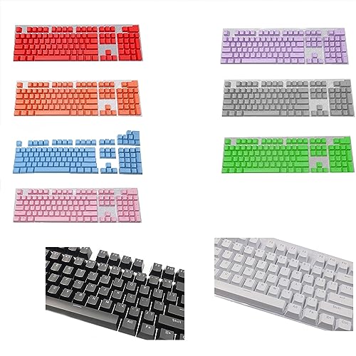 staol Keycaps, 104pcs ABS Backlit Keycap OEM Profile Two-Color Injection Molding for Key Button for Gaming Mechanical Keyboard MX Switc