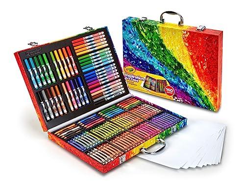 Crayola Inspiration Art Case Coloring Set - Rainbow (140ct), Art Kit For Kids, Toys for Girls & Boys, Art Set, Easter Gift For Kids [Amazon Exclusive]