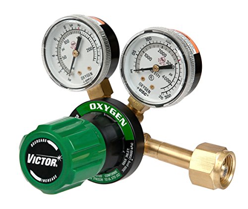 Victor Technologies 0781-9400 G250-150-540 Medium Duty Single Stage Oxygen Regulator, 150 psig Delivery Range, CGA 540 Inlet Connection