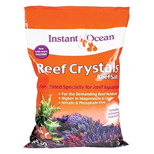 Instant Ocean Reef Crystals Reef Salt For 50 Gallons, Enriched Formulation For aquariums