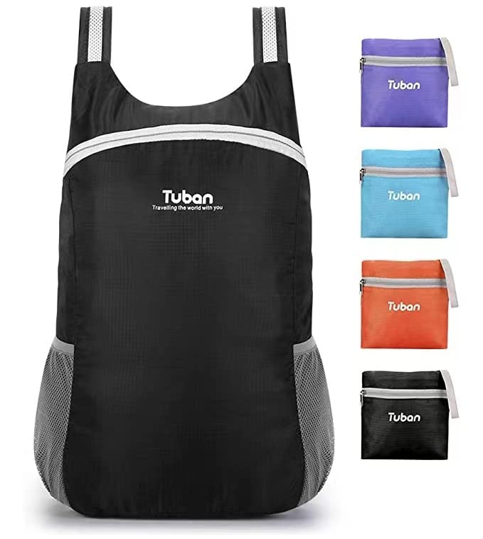 tuban Ultra Lightweight Packable Water Resistant Backpack for Travel Camping Outdoor Hiking Daypack