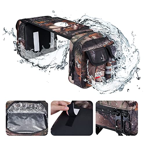 KEMIMOTO ATV Tank Bag Waterproof Cooler ATV Accessories Motorcycle Saddle Bag Compatible with Most ATV and Snowmobile Bicycle